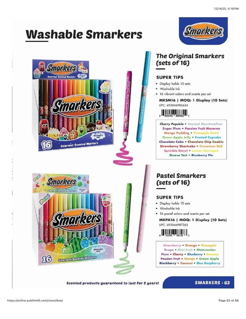 Scentco Annual Scented Products Catalog Weekly Ad January 1 - December 31, 2026