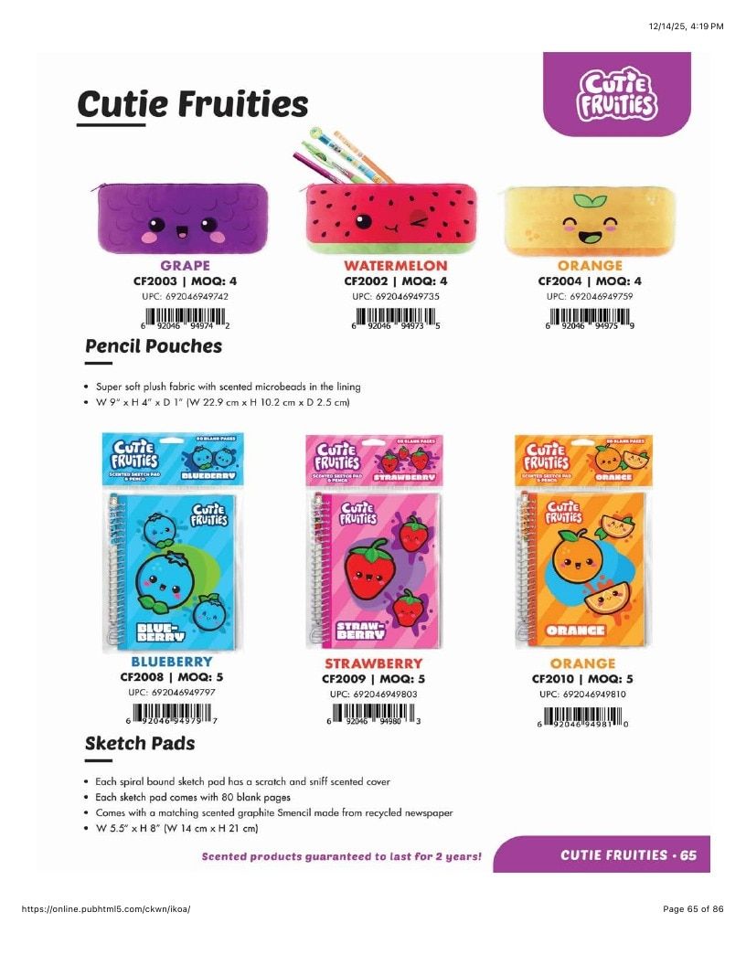 Scentco Annual Scented Products Catalog Weekly Ad January 1 - December 31, 2026