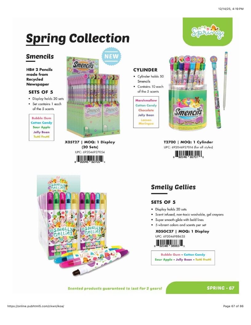 Scentco Annual Scented Products Catalog Weekly Ad January 1 - December 31, 2026