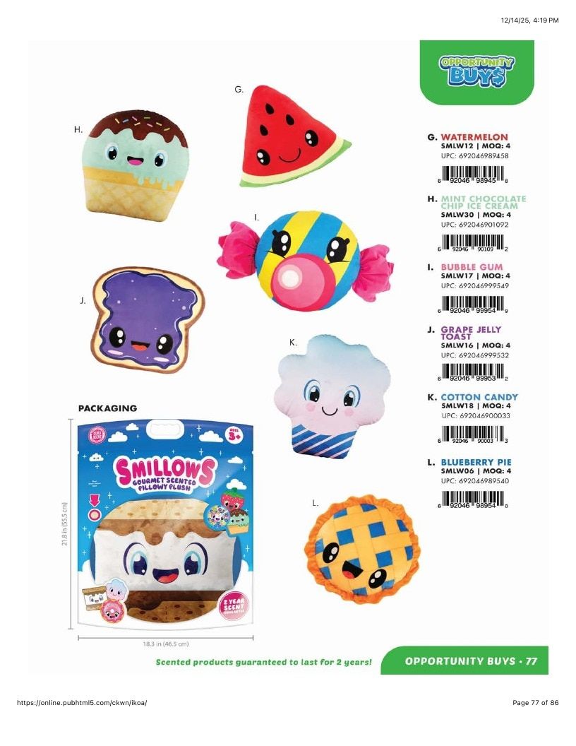 Scentco Annual Scented Products Catalog Weekly Ad January 1 - December 31, 2026