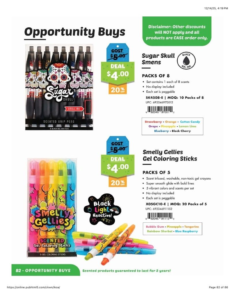 Scentco Annual Scented Products Catalog Weekly Ad January 1 - December 31, 2026