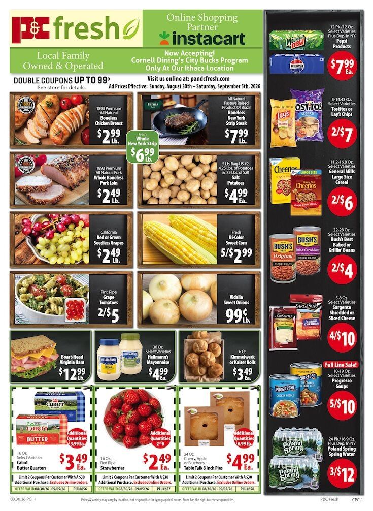 P&C Fresh Markets Weekly Ad August 30 - September 5, 2026