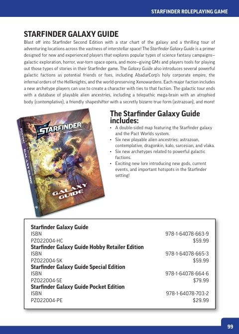 Paizo Roleplaying Games Catalog Weekly Ad January 1 - December 31, 2026