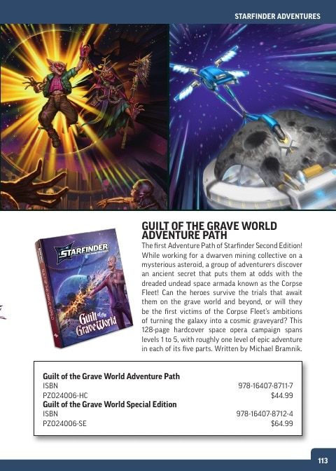 Paizo Roleplaying Games Catalog Weekly Ad January 1 - December 31, 2026