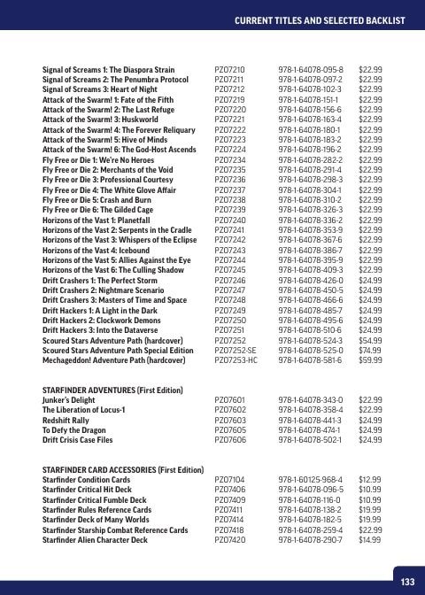 Paizo Roleplaying Games Catalog Weekly Ad January 1 - December 31, 2026
