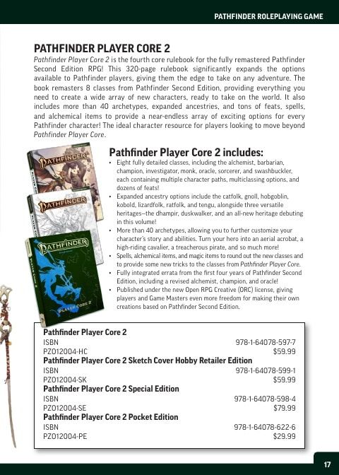 Paizo Roleplaying Games Catalog Weekly Ad January 1 - December 31, 2026