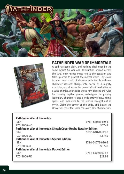 Paizo Roleplaying Games Catalog Weekly Ad January 1 - December 31, 2026