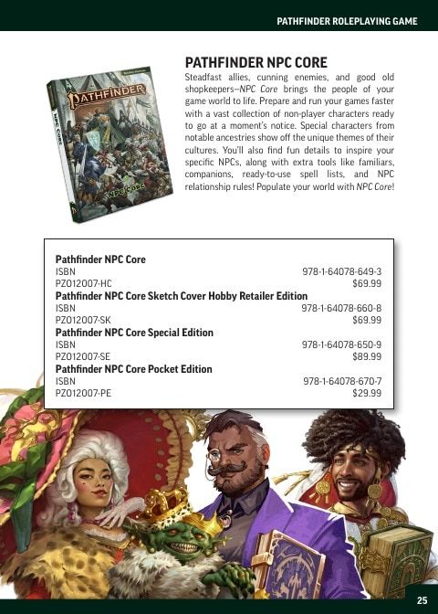 Paizo Roleplaying Games Catalog Weekly Ad January 1 - December 31, 2026
