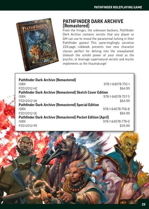 Paizo Roleplaying Games Catalog Weekly Ad January 1 - December 31, 2026