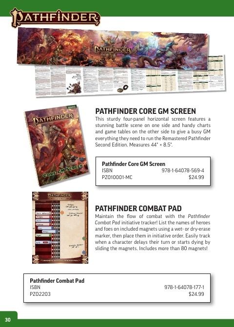 Paizo Roleplaying Games Catalog Weekly Ad January 1 - December 31, 2026