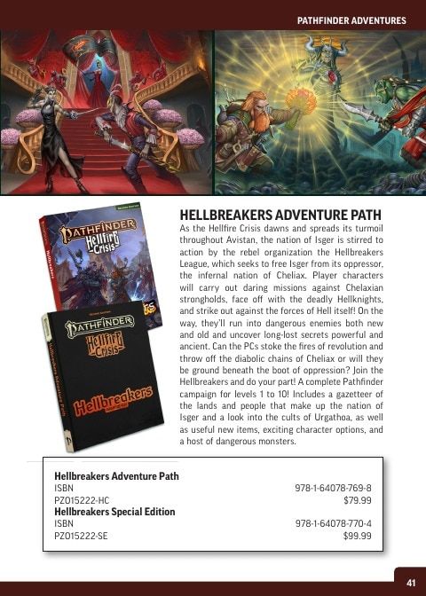 Paizo Roleplaying Games Catalog Weekly Ad January 1 - December 31, 2026