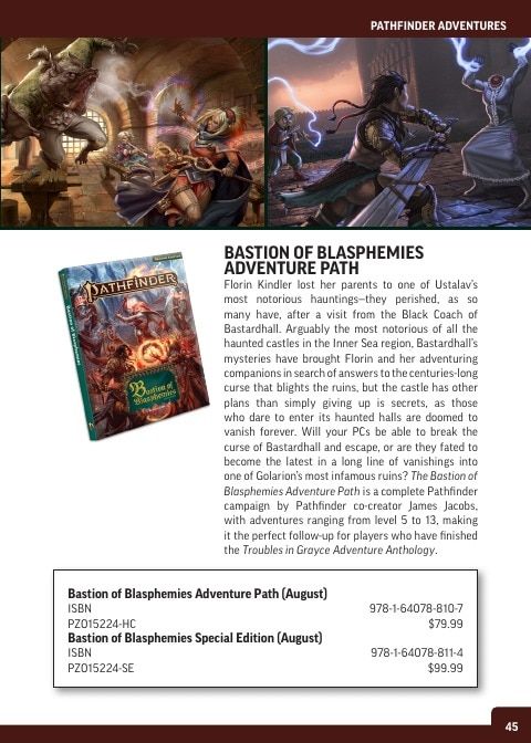 Paizo Roleplaying Games Catalog Weekly Ad January 1 - December 31, 2026
