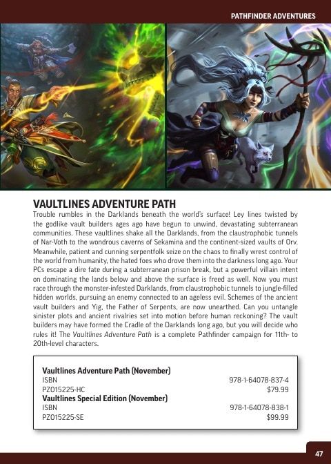Paizo Roleplaying Games Catalog Weekly Ad January 1 - December 31, 2026