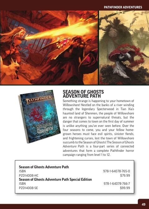 Paizo Roleplaying Games Catalog Weekly Ad January 1 - December 31, 2026