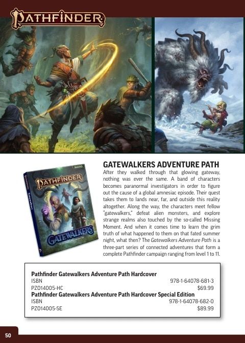 Paizo Roleplaying Games Catalog Weekly Ad January 1 - December 31, 2026