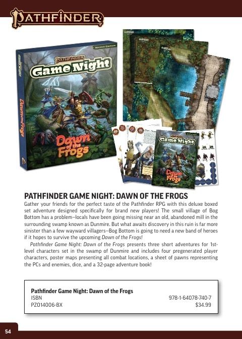 Paizo Roleplaying Games Catalog Weekly Ad January 1 - December 31, 2026