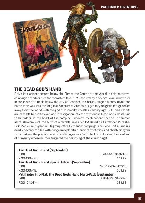 Paizo Roleplaying Games Catalog Weekly Ad January 1 - December 31, 2026