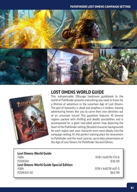 Paizo Roleplaying Games Catalog Weekly Ad January 1 - December 31, 2026