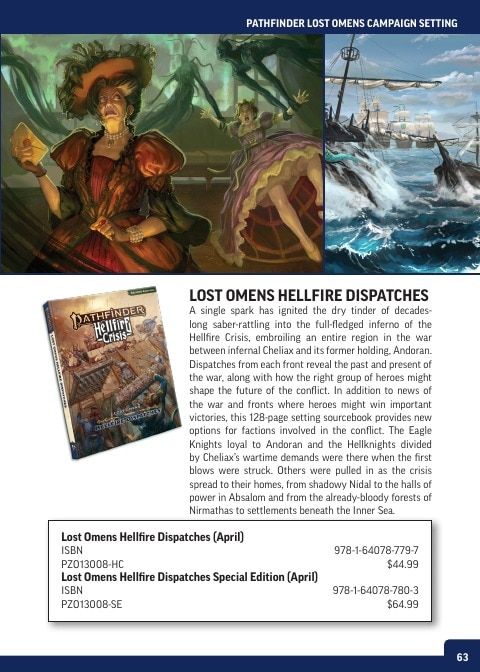 Paizo Roleplaying Games Catalog Weekly Ad January 1 - December 31, 2026