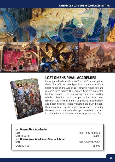 Paizo Roleplaying Games Catalog Weekly Ad January 1 - December 31, 2026
