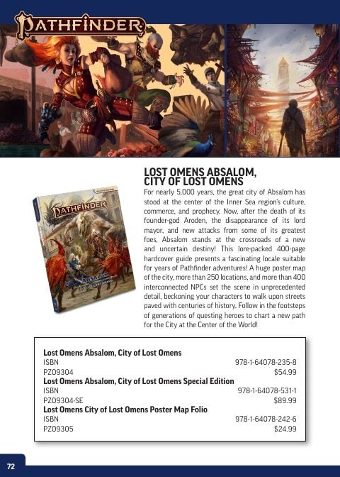 Paizo Roleplaying Games Catalog Weekly Ad January 1 - December 31, 2026