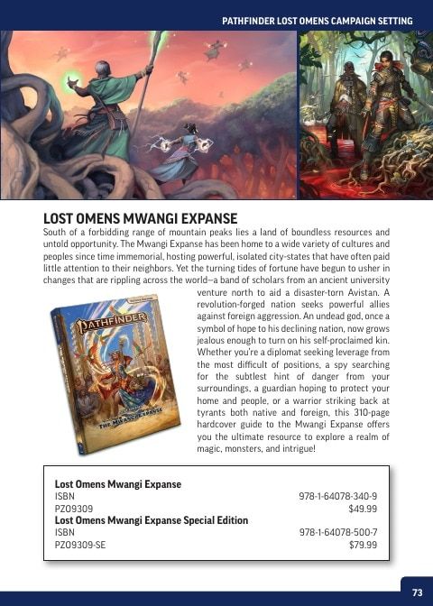 Paizo Roleplaying Games Catalog Weekly Ad January 1 - December 31, 2026