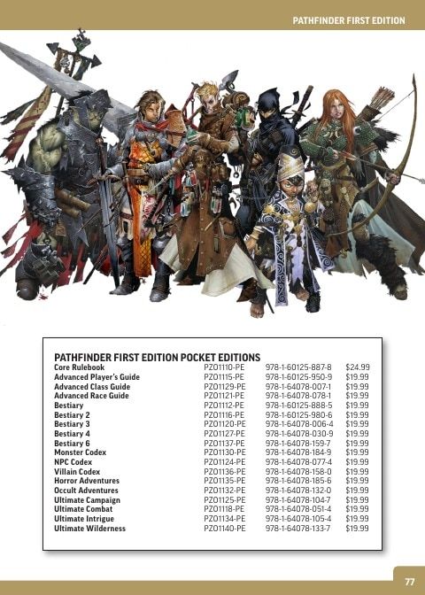 Paizo Roleplaying Games Catalog Weekly Ad January 1 - December 31, 2026