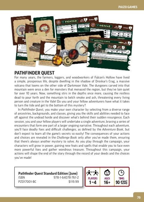 Paizo Roleplaying Games Catalog Weekly Ad January 1 - December 31, 2026