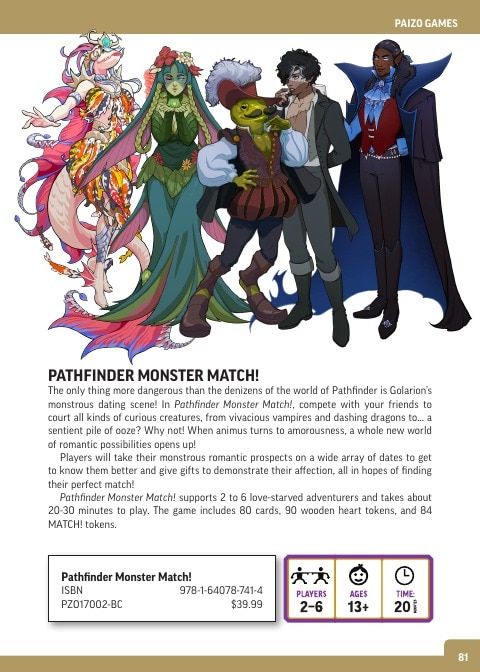 Paizo Roleplaying Games Catalog Weekly Ad January 1 - December 31, 2026
