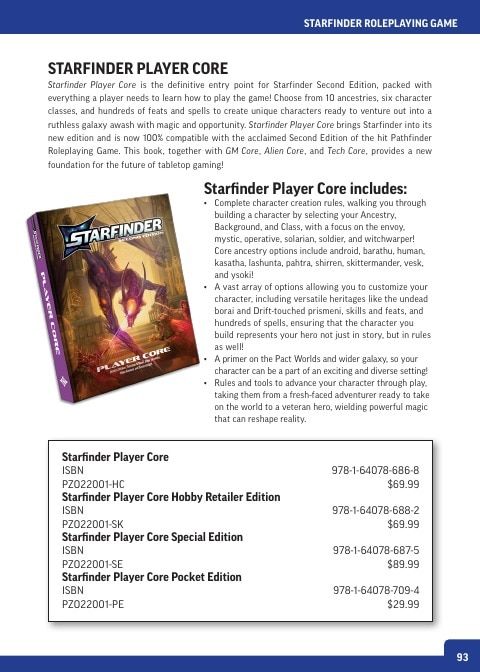 Paizo Roleplaying Games Catalog Weekly Ad January 1 - December 31, 2026
