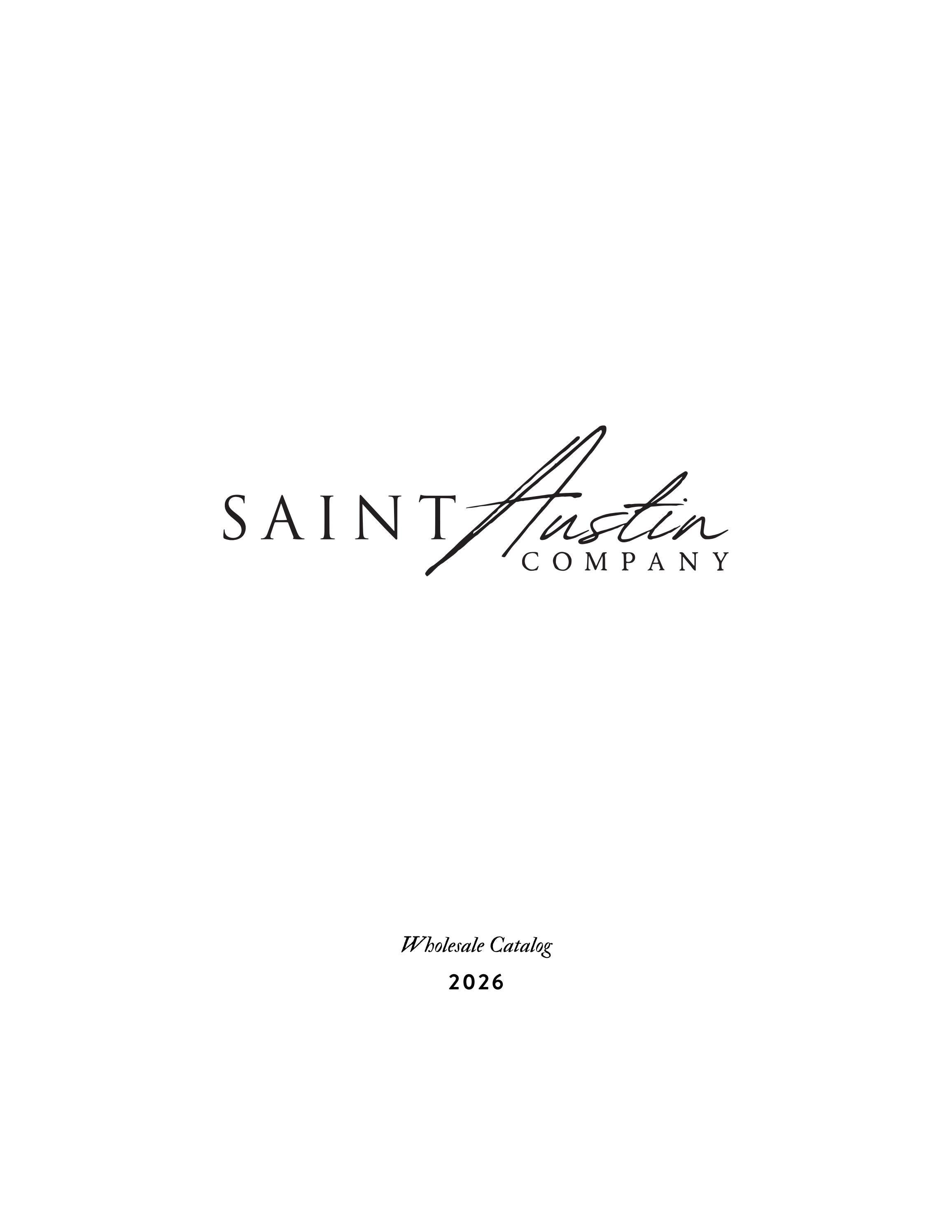 Saint Austin Company Annual Product Catalog Weekly Ad January 1 - December 31, 2026