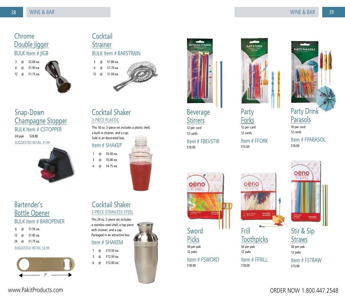 Pak-it Products Product Catalog Weekly Ad January 1 - December 31, 2026