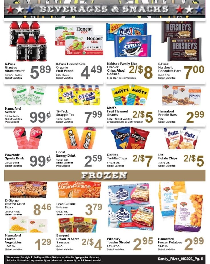 Sandy River Shop 'n Save Weekly Ad August 30 - September 5, 2026