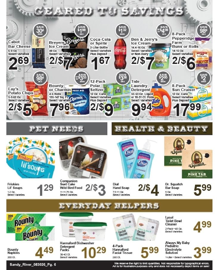Sandy River Shop 'n Save Weekly Ad August 30 - September 5, 2026
