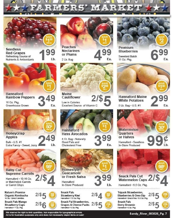 Sandy River Shop 'n Save Weekly Ad August 30 - September 5, 2026
