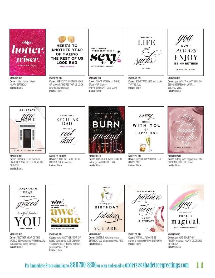 Shade Tree Greetings Greeting Cards Catalog Weekly Ad January 1 - December 31, 2026