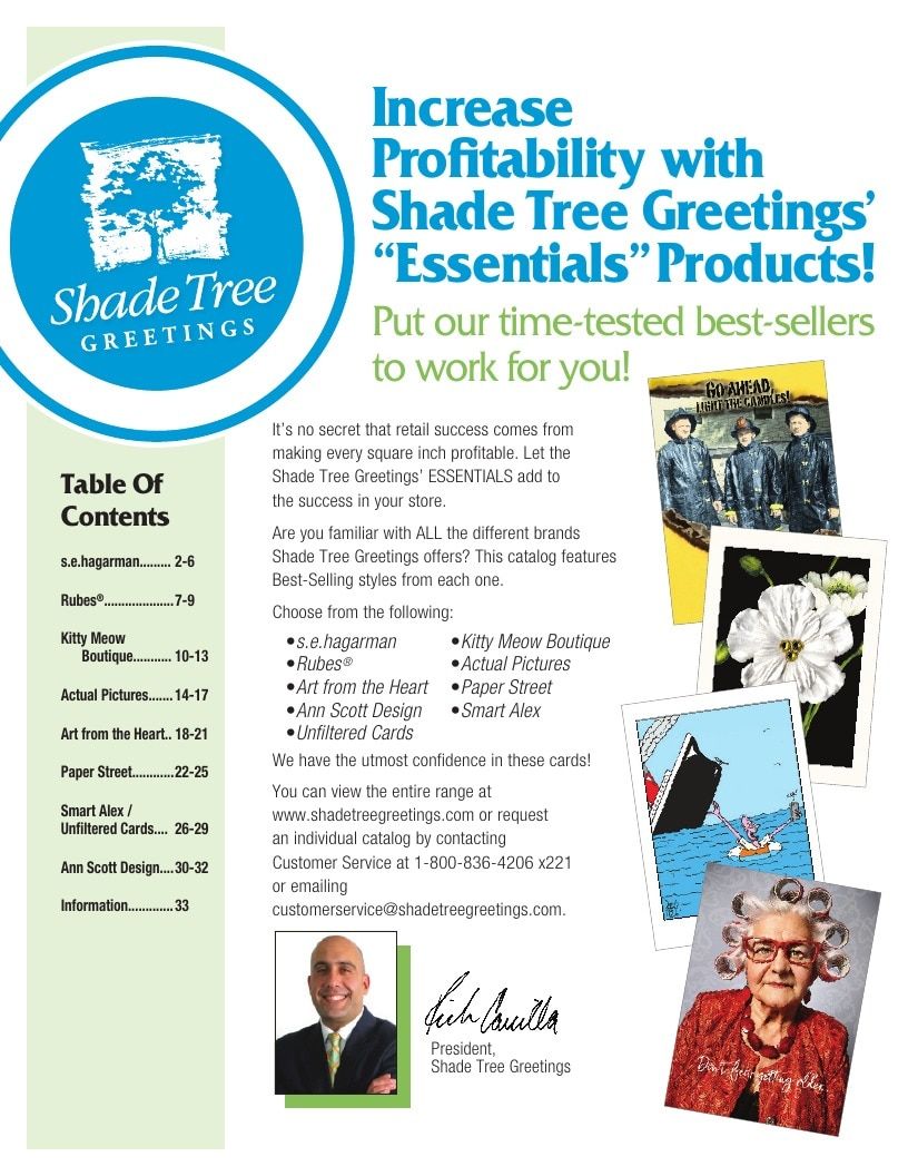 Shade Tree Greetings Greeting Cards Catalog Weekly Ad January 1 - December 31, 2026