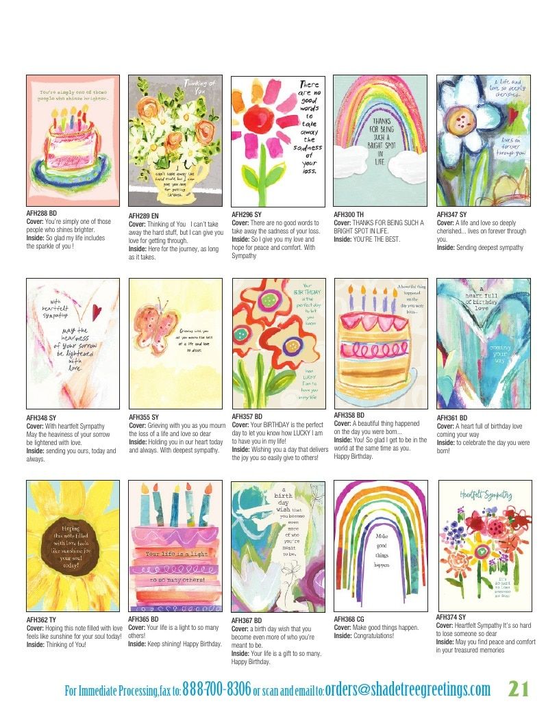Shade Tree Greetings Greeting Cards Catalog Weekly Ad January 1 - December 31, 2026
