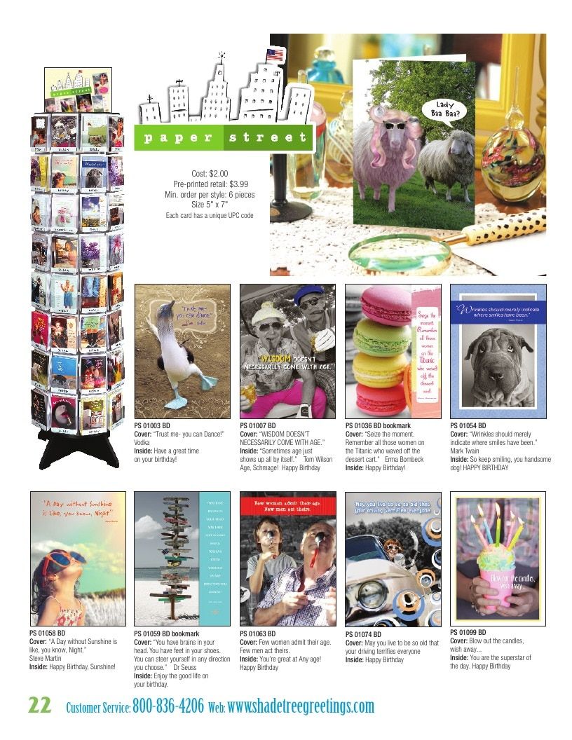 Shade Tree Greetings Greeting Cards Catalog Weekly Ad January 1 - December 31, 2026
