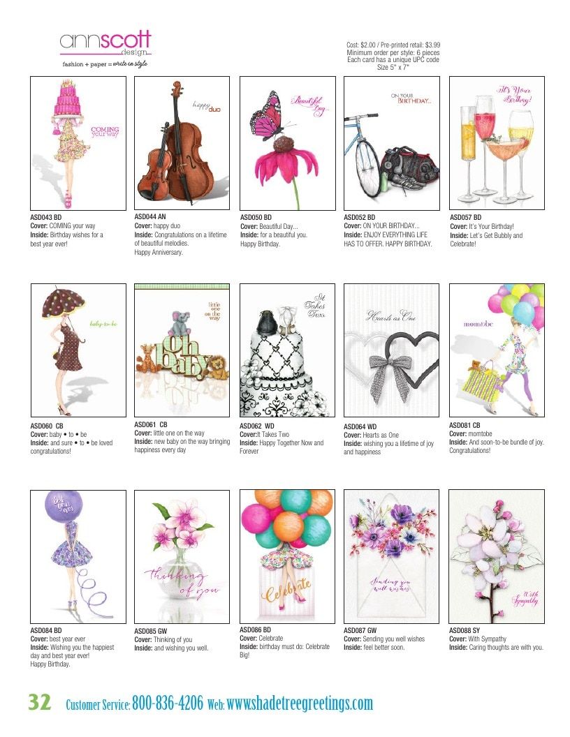 Shade Tree Greetings Greeting Cards Catalog Weekly Ad January 1 - December 31, 2026