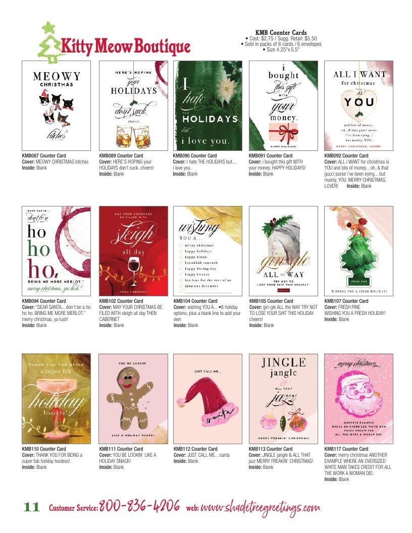 Shade Tree Greetings Holiday Greeting Cards Catalog Weekly Ad January 1 - December 31, 2026