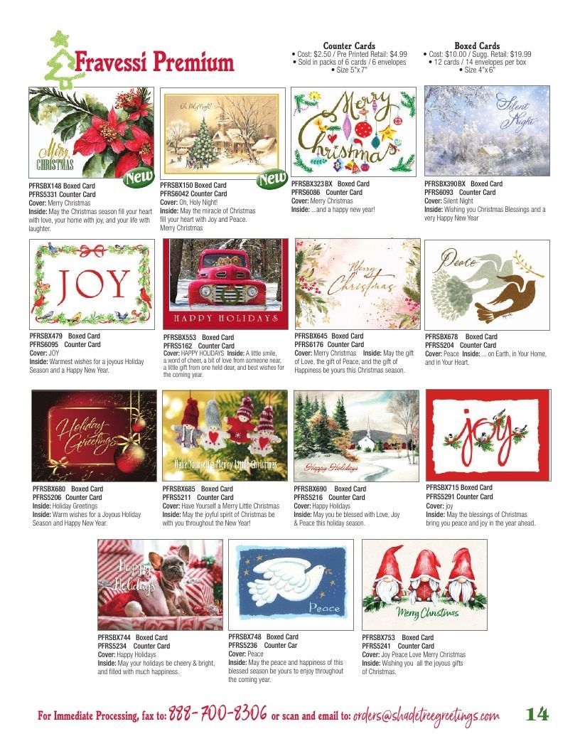 Shade Tree Greetings Holiday Greeting Cards Catalog Weekly Ad January 1 - December 31, 2026
