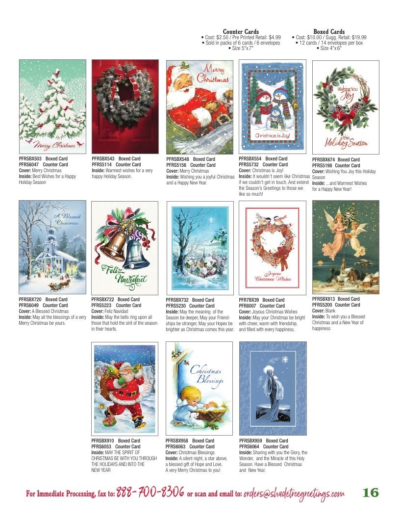 Shade Tree Greetings Holiday Greeting Cards Catalog Weekly Ad January 1 - December 31, 2026