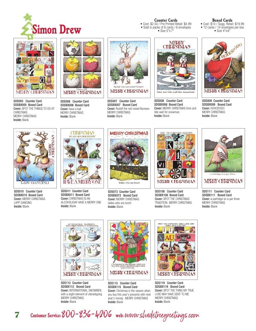 Shade Tree Greetings Holiday Greeting Cards Catalog Weekly Ad January 1 - December 31, 2026