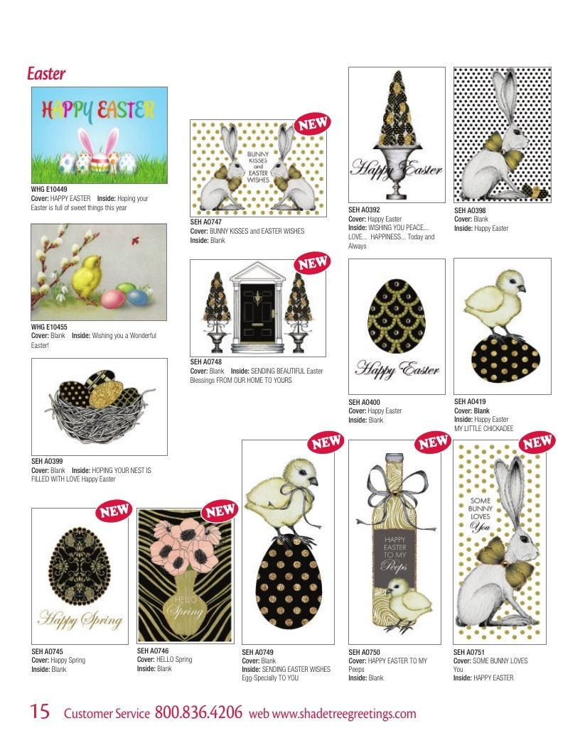 Shade Tree Greetings Spring Greeting Cards Catalog Weekly Ad January 1 - December 31, 2026