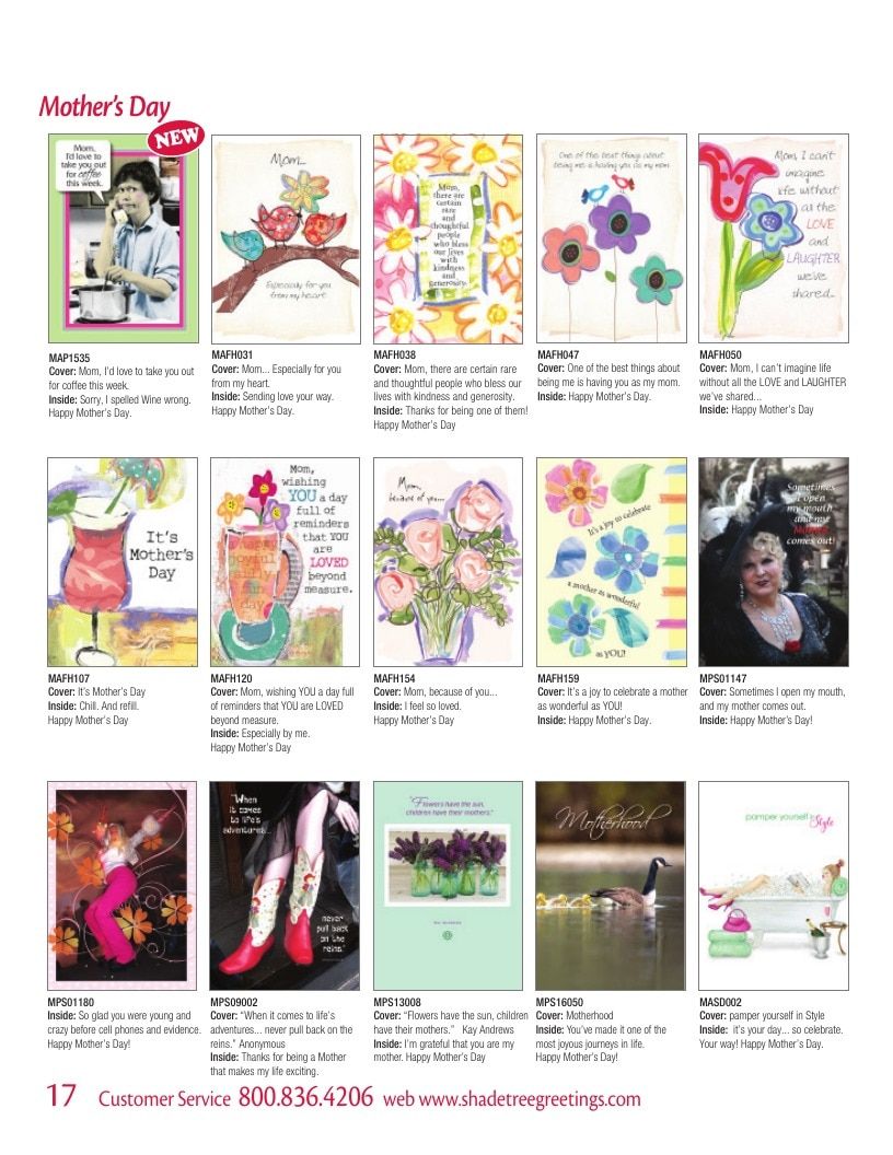 Shade Tree Greetings Spring Greeting Cards Catalog Weekly Ad January 1 - December 31, 2026