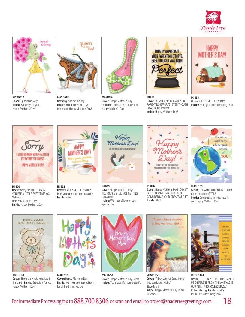 Shade Tree Greetings Spring Greeting Cards Catalog Weekly Ad January 1 - December 31, 2026