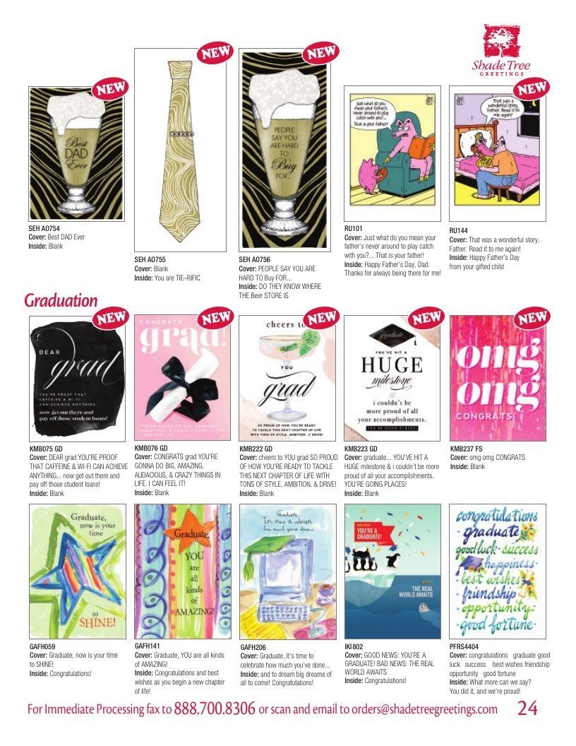 Shade Tree Greetings Spring Greeting Cards Catalog Weekly Ad January 1 - December 31, 2026