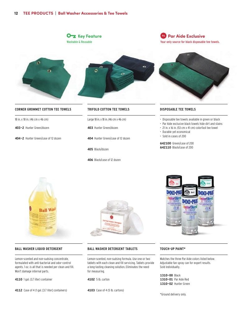 Par Aide Golf Course Products Catalog Weekly Ad January 1 - December 31, 2026