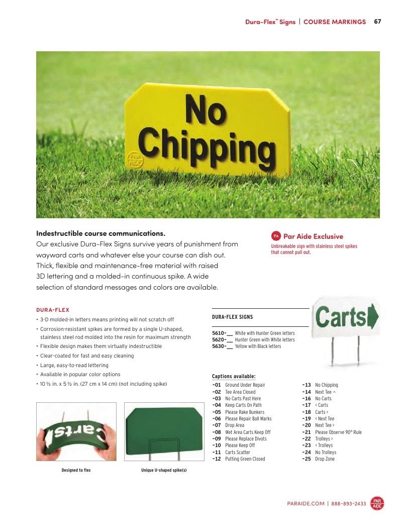Par Aide Golf Course Products Catalog Weekly Ad January 1 - December 31, 2026